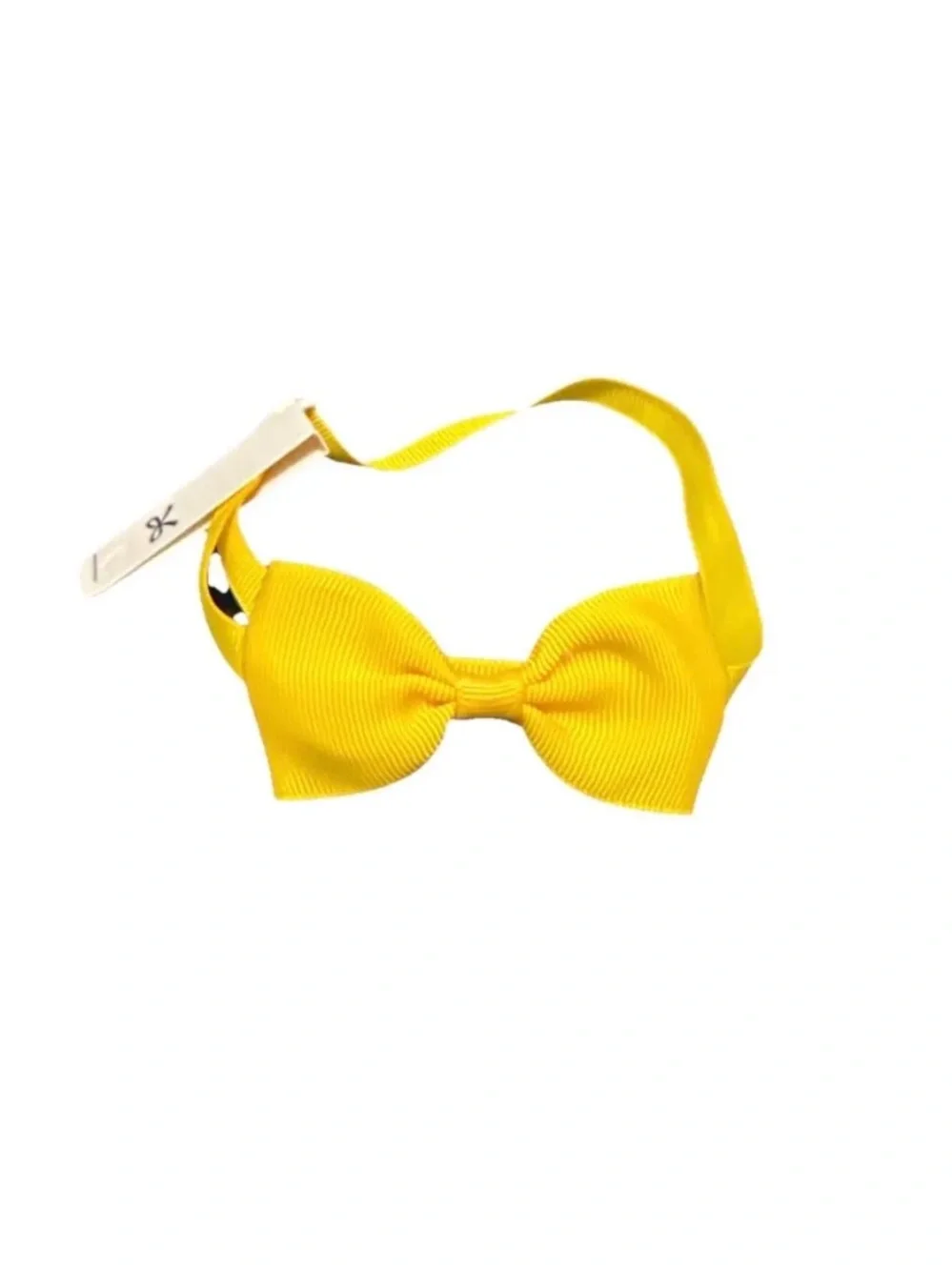 Yellow Bow Tie Collar Adjustable OS
